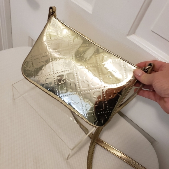 Kate Spade Light GOLDTONE Metallic Crossbody Bag - Picture 6 of 10